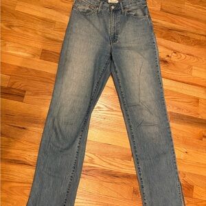 Madewell The Perfect Vintage Straight Leg Jean with Side Split Hem